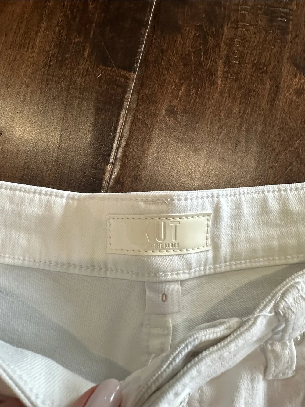 Kut From The Cloth White Denim Shorts